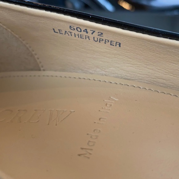 Black patent leather J.Crew wedge heels - Picture 3 of 6